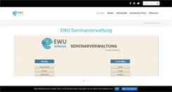 Desktop Screenshot of ewu-seminarverwaltung.com