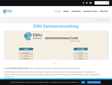 Tablet Screenshot of ewu-seminarverwaltung.com